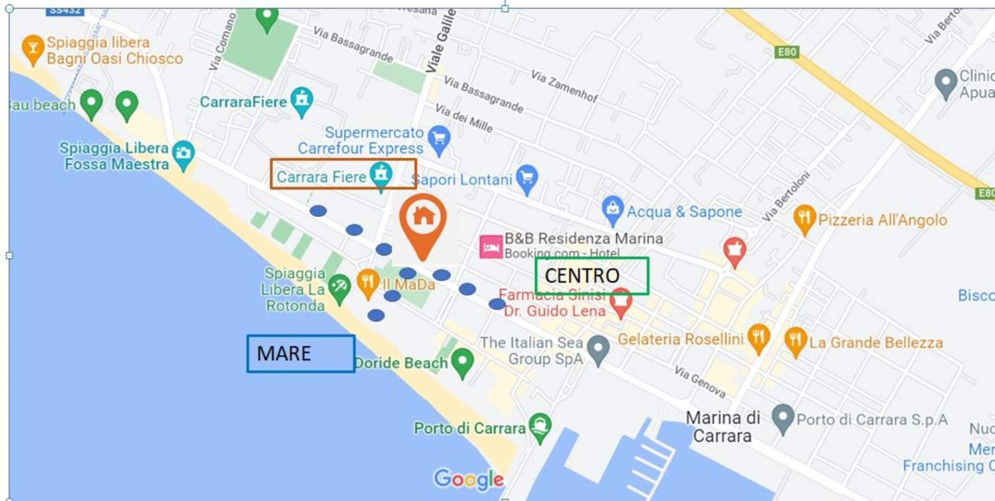 Appartamento Stella Marina A Due Passi Dal Mare E Dal Centro Marina di Carrara Kültér fotó